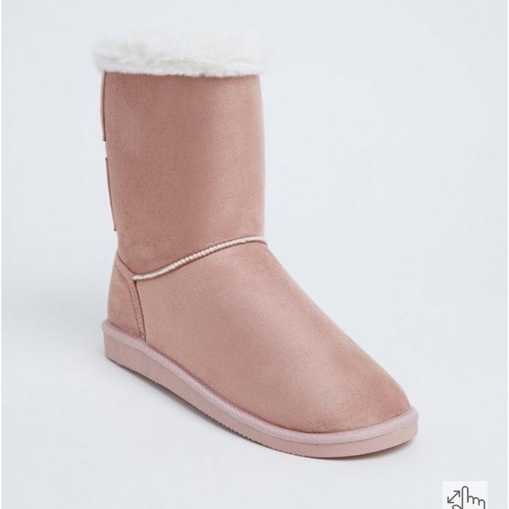 Torrid Faux Fur Lined Strappy Back Bootie (WW)